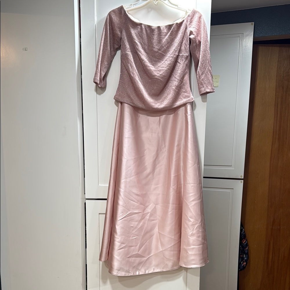Elegant Pink Women's Bridesmaid Dress